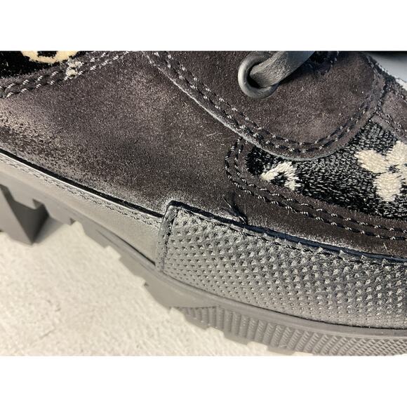 Louis Vuitton 'Laureate' Black Leather Platform Desert Boot Size 6.5 - Picture 7 of 10